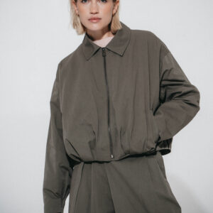 LUJE Blaze pleated bomber jacket