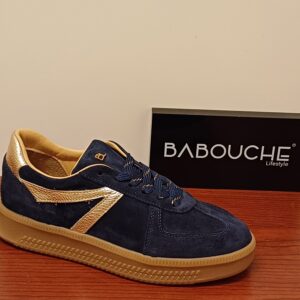 BaBouche Liva - 48 Navy/gold sneakers