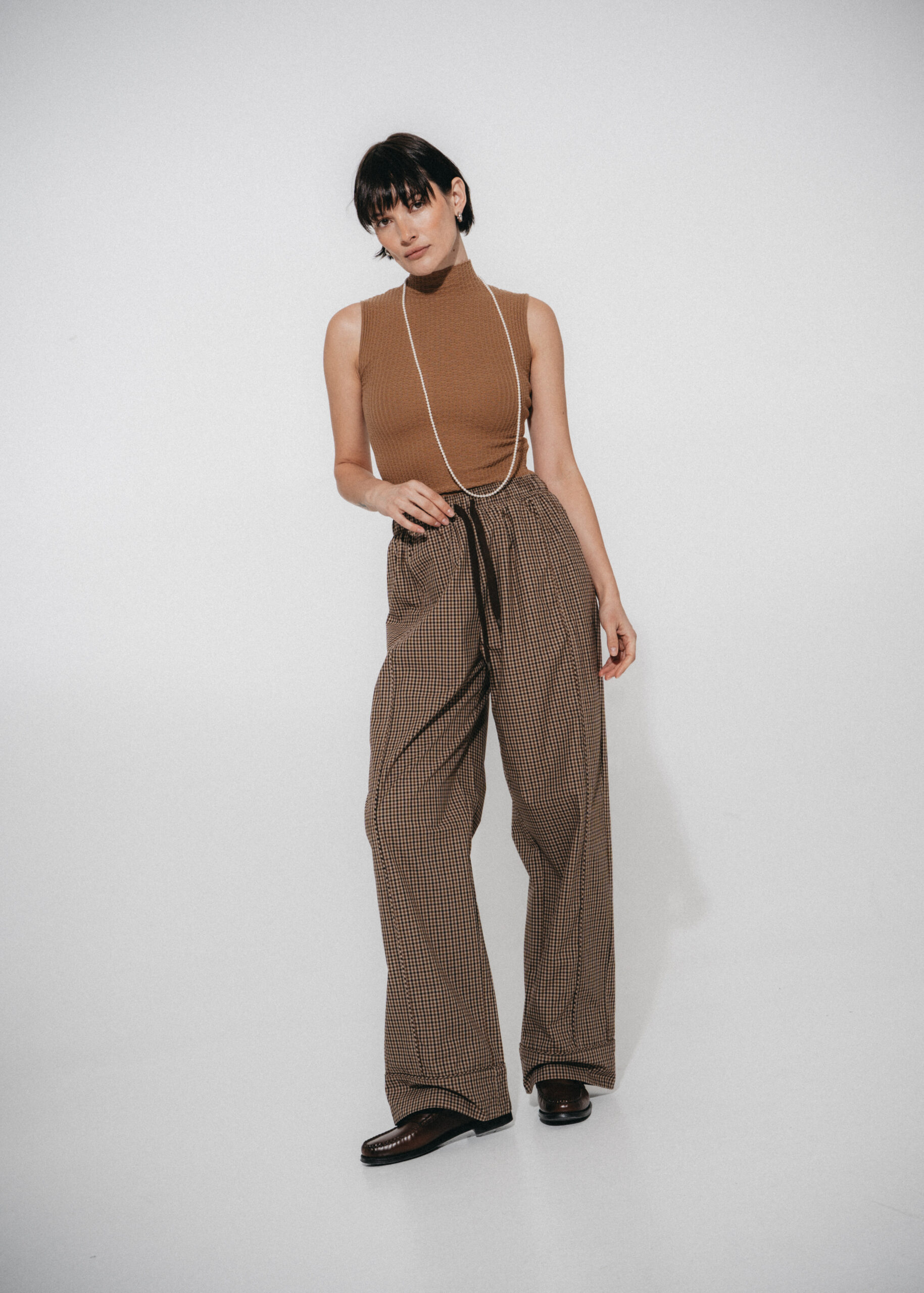 LUJE Rey check cotton pants - Afbeelding 2