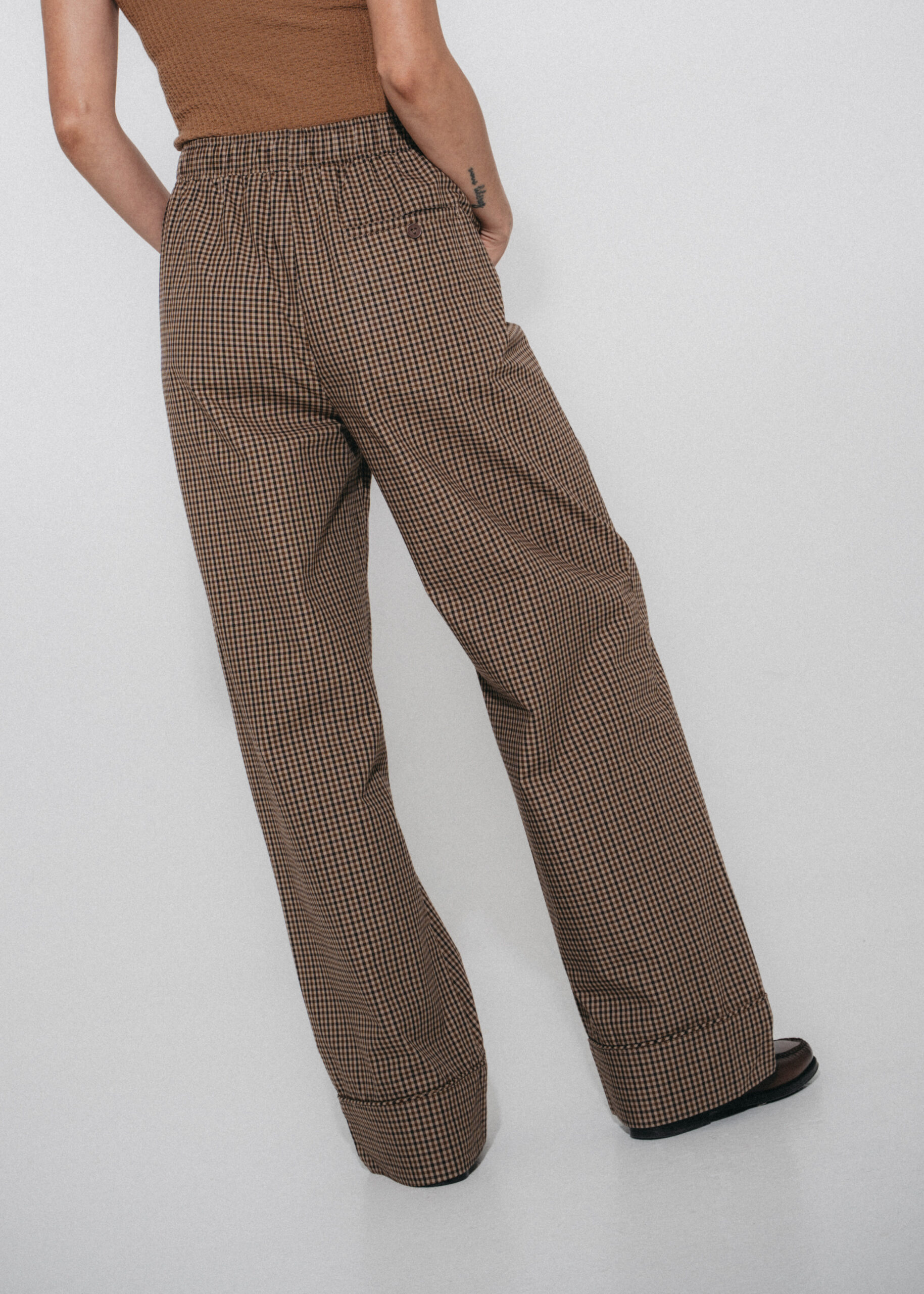 LUJE Rey check cotton pants - Afbeelding 4