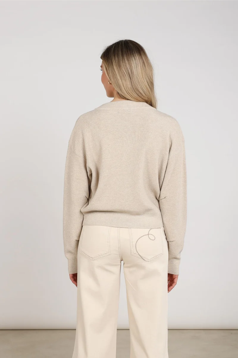 Nukus Willa Cardigan sand - Afbeelding 4